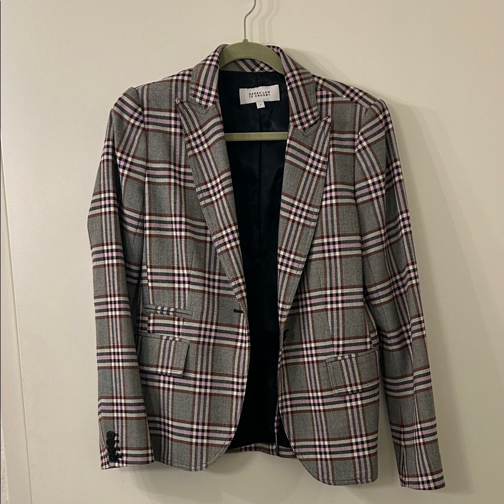 Derek Lam 10 Crosby Plaid Blazer